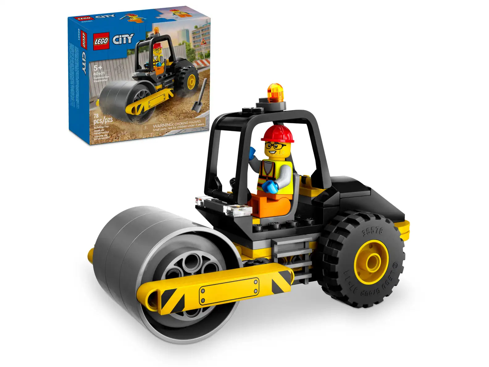 Lego City 60401 - Construction Steamroller