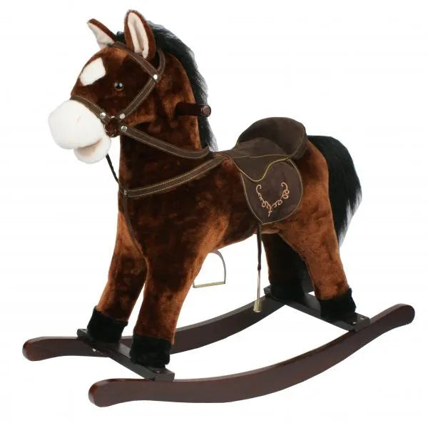 Brown rocking horse on sale