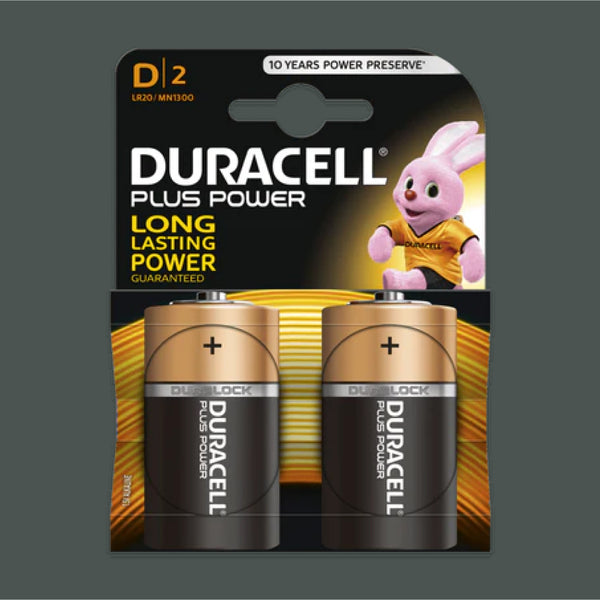 DURACELL PLUS POWER LR20/MN1300 batteries