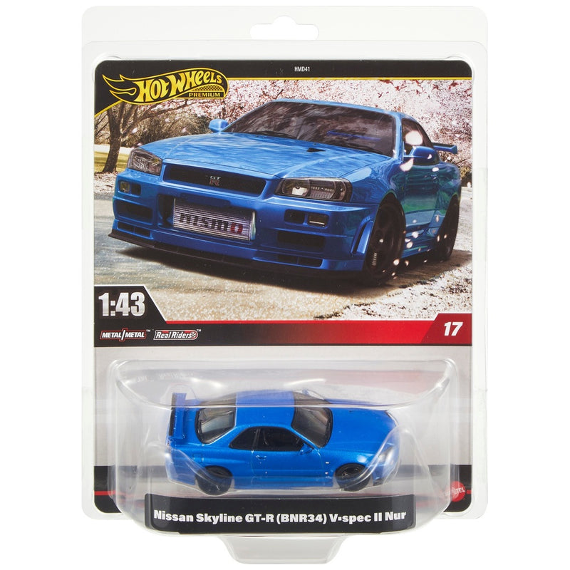 Hot Wheels Premium 1:43 Nissan Skyline GT-R (BNR34) V-SPEC II NUR