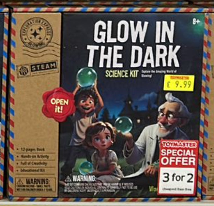 Discover & Explore Glow In The Dark Science Kit