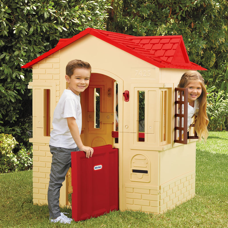 Little Tikes Cape Cottage - Kids Play House (Cream + Red Finish)