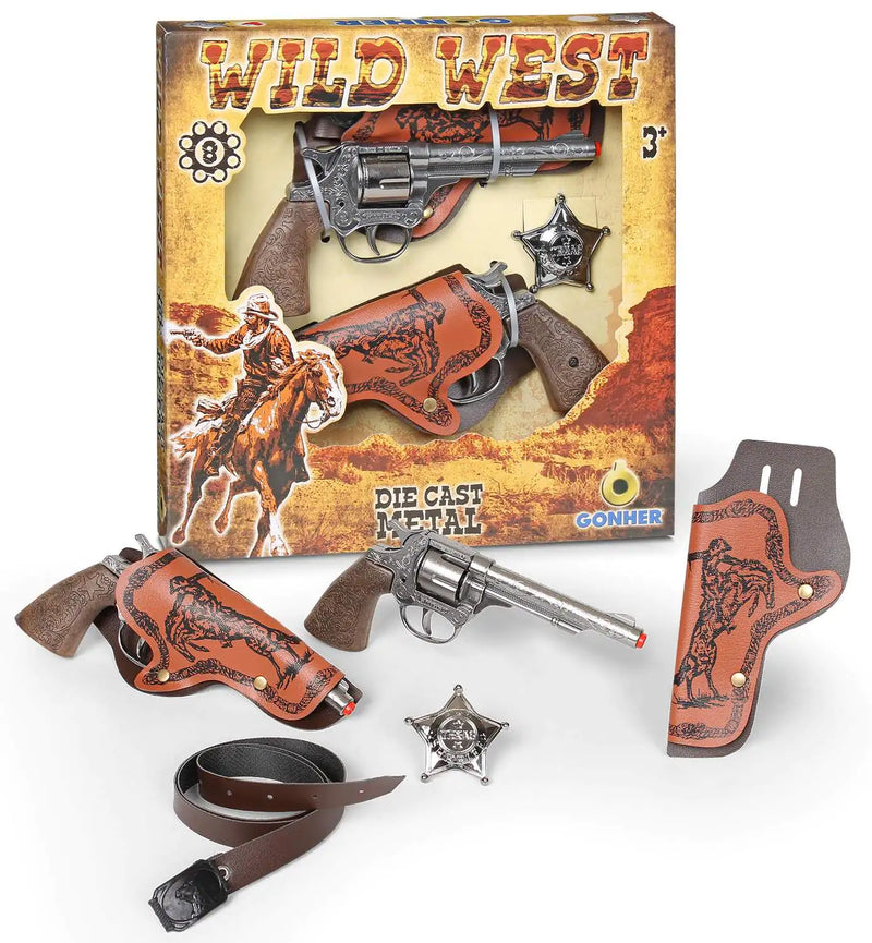 Wild West Diecast Revolvers 2-Piece Playset