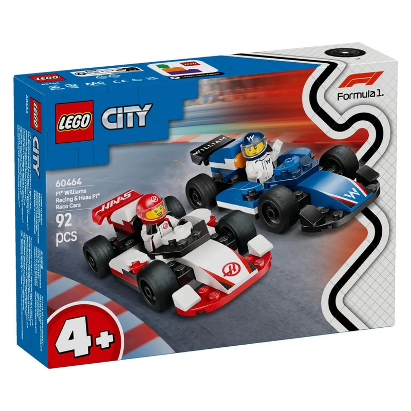 Lego City F1 Williams Racing & Haas F1 Race Cars (60464)