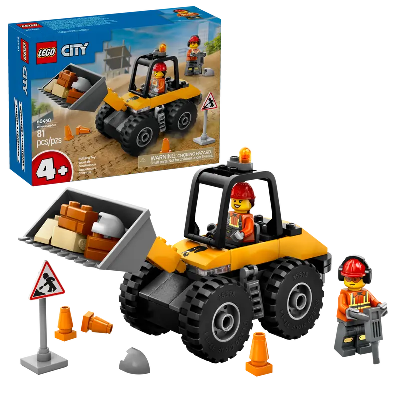 Lego City Yellow Construction Wheel Loader (60450)