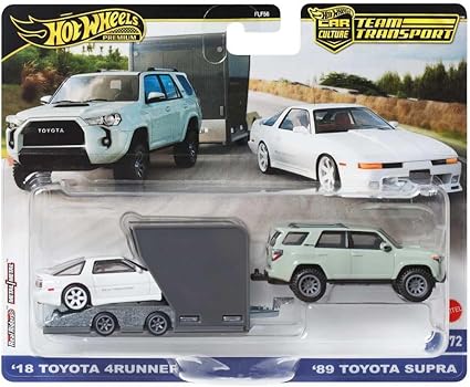 Hot Wheels Premium Team Transport Toyota 4Runner & Toyota Supra