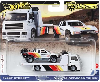 Hot Wheels Premium Team Transport Fleet Street & Toyota Off-Road Truck