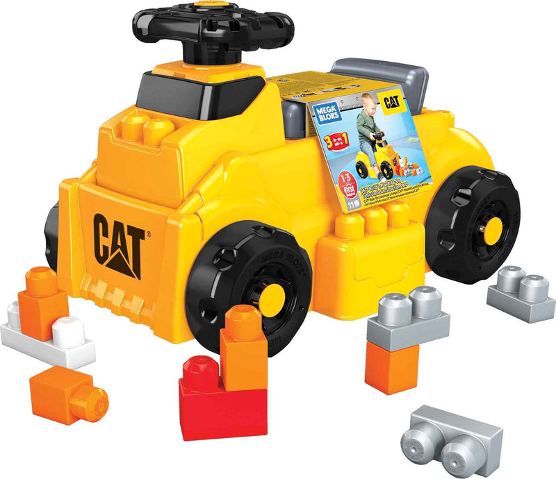 Mega Bloks CAT 3-In-1 Ride On With Building Blocks