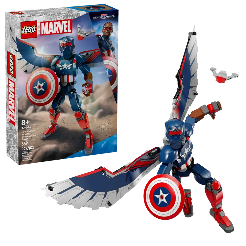 Lego Marvel New Captain America Construction Figure (76296)