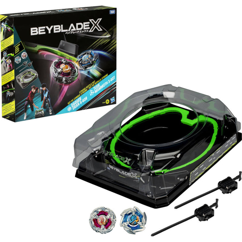 Beyblade X Arena With Dagger Dran 4-60R & Tusk Mammoth 3-60T