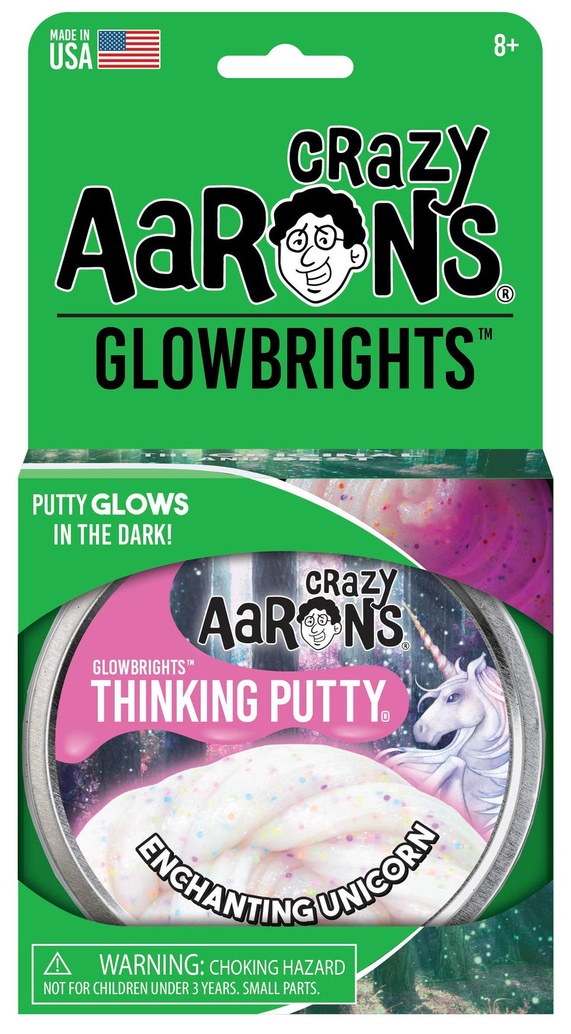 Crazy Aarons Glowbrights Enchanting Unicorn Thinking Putty