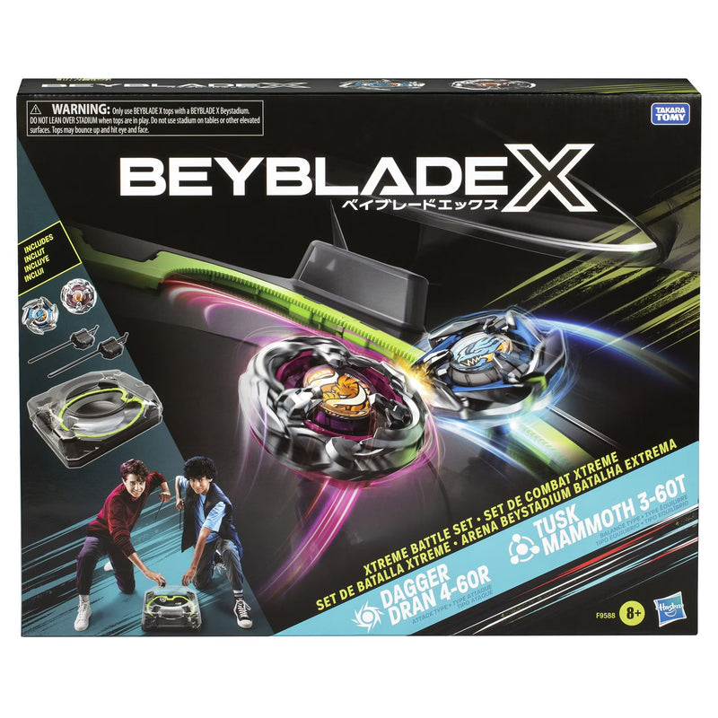 Beyblade X Arena With Dagger Dran 4-60R & Tusk Mammoth 3-60T