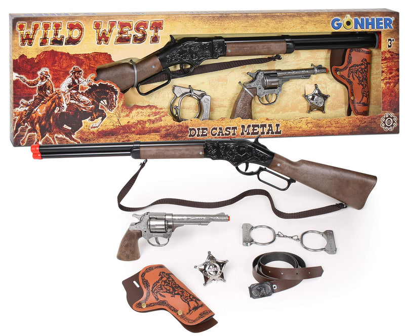 Gonher Wild West Rifle & Revolver Playset