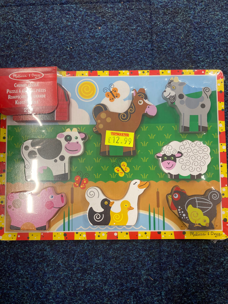 Melissa & Doug Chunky Puzzle (Farm Animals)