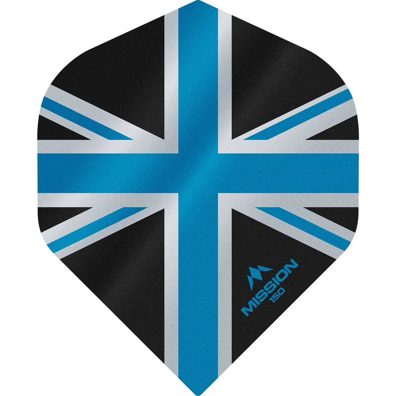 Mission Alliance Black & Blue Union Jack Darts Flights