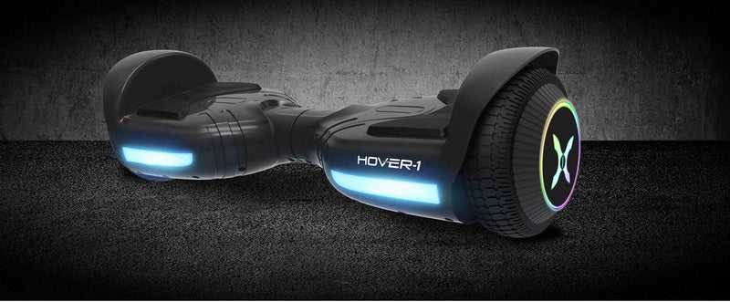 Hover - 1 Rival Electric Hoverboard with LED Wheels - Black