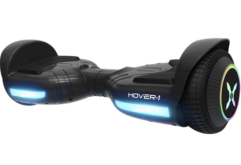 Hover - 1 Rival Electric Hoverboard with LED Wheels - Black