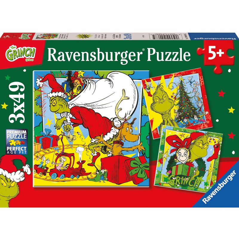 Grinch Puzzle by Ravensburger - 3 x 49 pcs