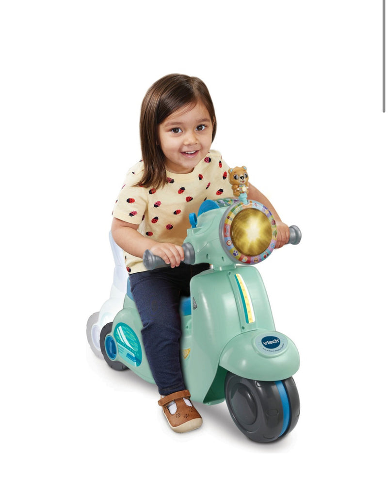 Vtech 2 In 1 Ride & Balance Scooter - Teal