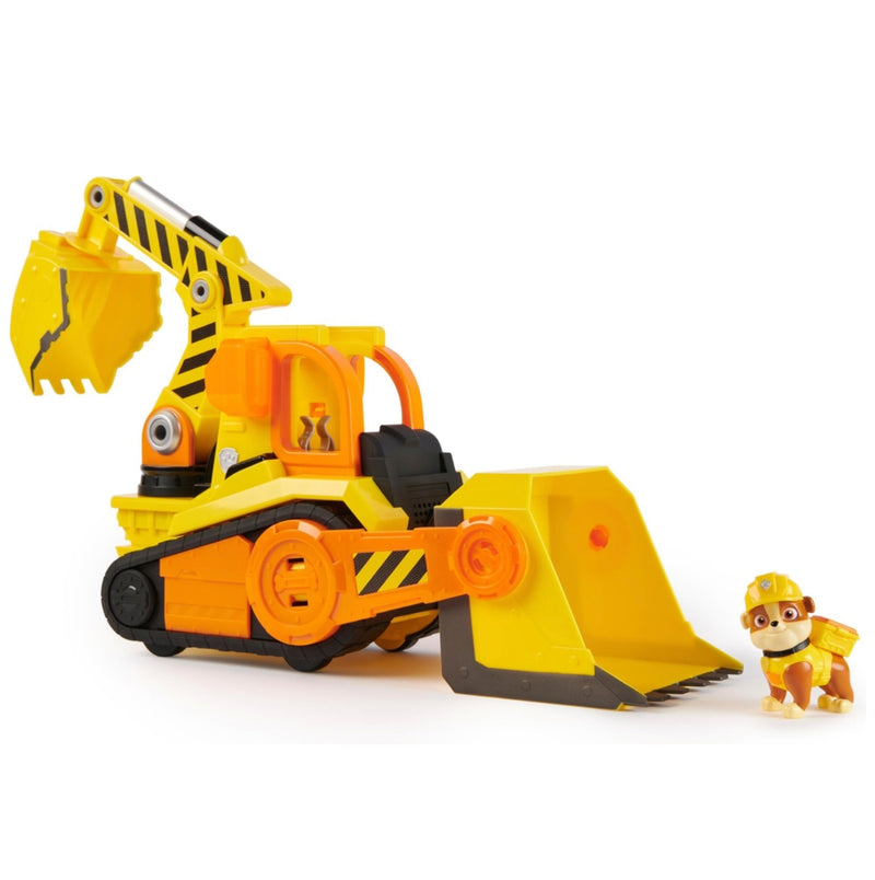 Paw Patrol - Rubble And Crew - Rubbles Back Yard Deluxe Bulldozer Track Set