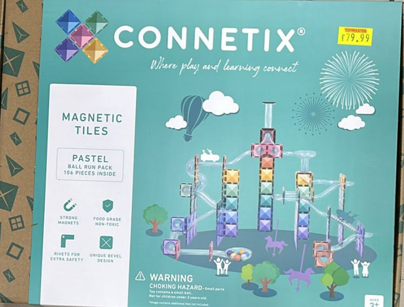 Connetix Magnetic Tiles Pastel (106 Piece)