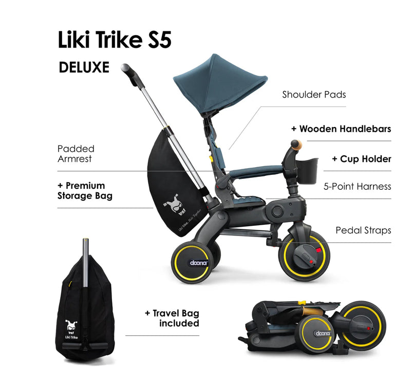 Doona™ Liki Trike S5 - Ocean Blue Deluxe