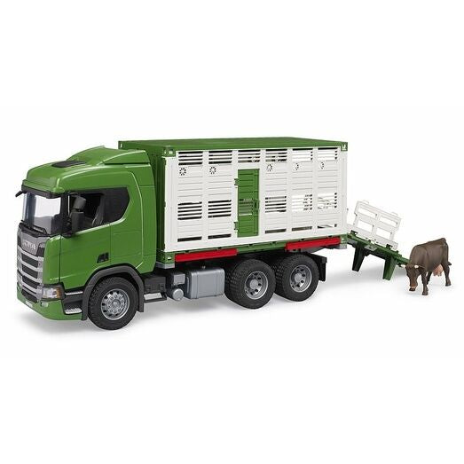 Bruder 3548 - Scania Super 560R Cattle Truck With 1 Cow