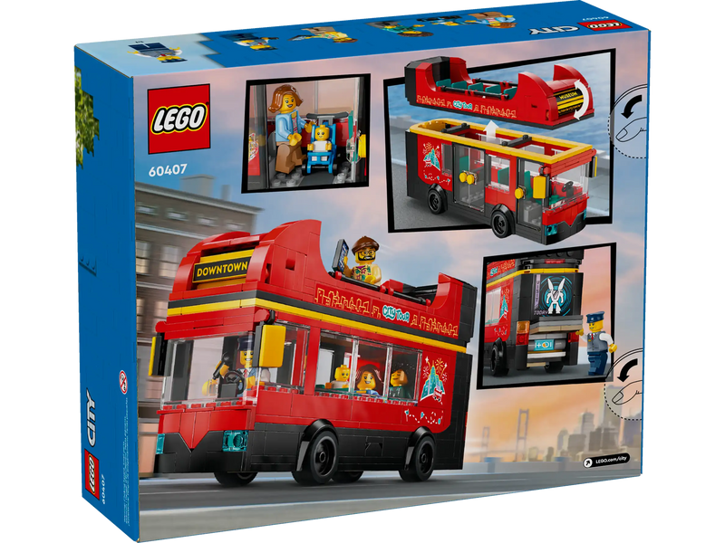 Lego 60407 - City - Red Double-Decker Sightseeing Bus