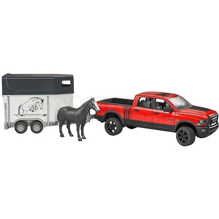 Bruder 2501 - Ram Pick Up Truck With Horse Trailer 1:16