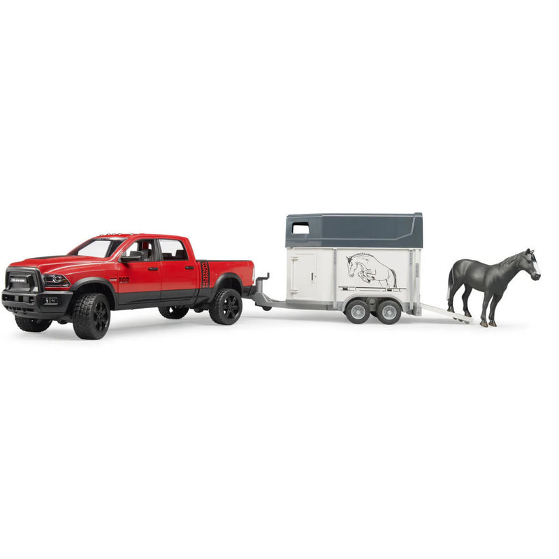 Bruder 2501 - Ram Pick Up Truck With Horse Trailer 1:16