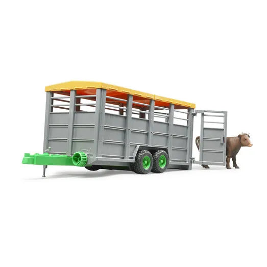 Bruder 2227 - Livestock Trailer With 1 Cow 1:16