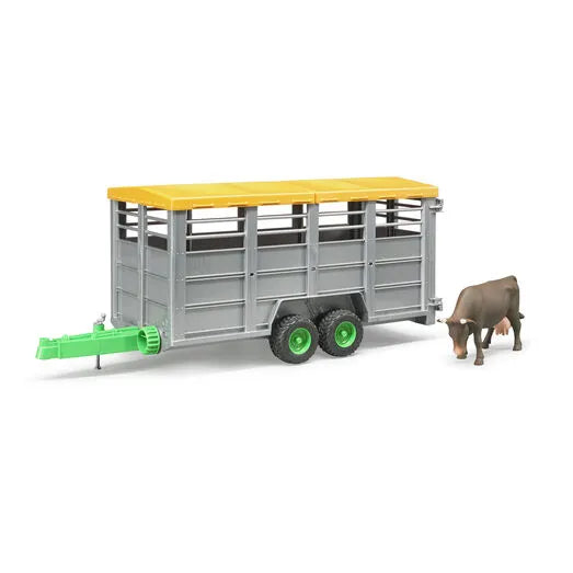 Bruder 2227 - Livestock Trailer With 1 Cow 1:16