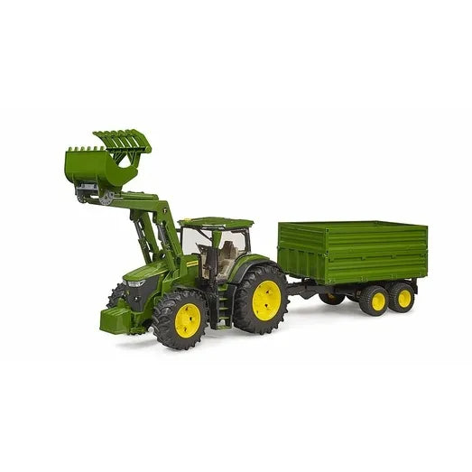 Bruder 3051 - John Deere 7R 350 With Front Loader & Tipping Trailer 1:16