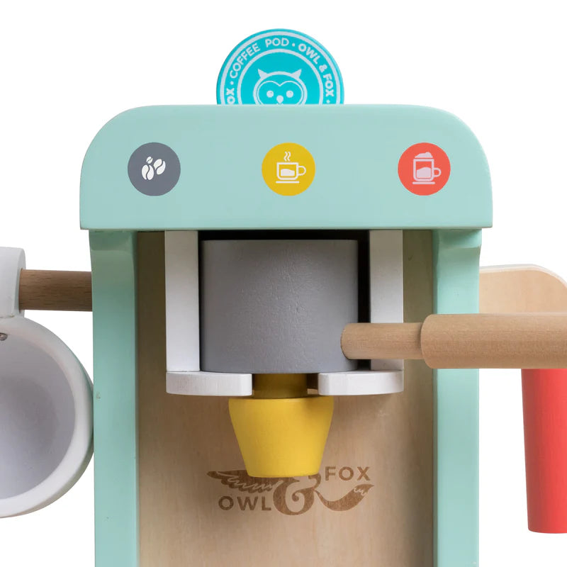 Owl & Fox Wooden Coffee Machine - FSC® certified