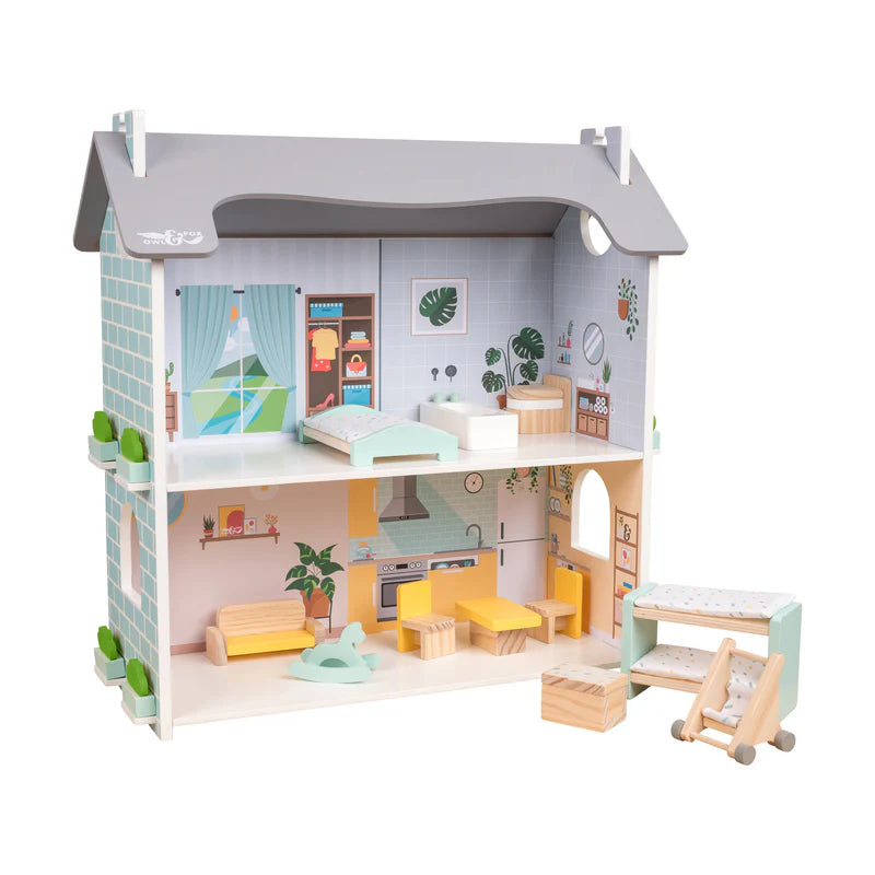 Owl & Fox Wooden Dolls House - FSC® certified