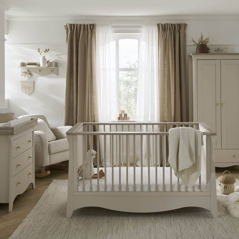 Cuddle Co Clara 3 Piece Nursery Furniture Set - Cashmere & Ash