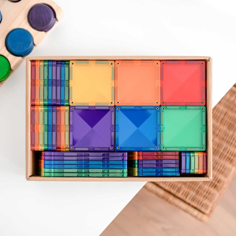 Connetix Magnetic Tiles Rainbow (102 Piece)