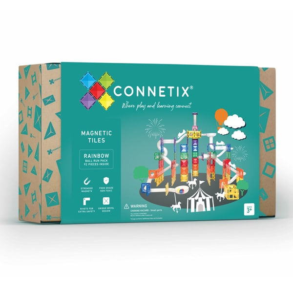 Connetix Magnetic Tiles Rainbow (92 Piece)