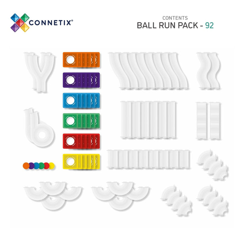 Connetix Magnetic Tiles Rainbow (92 Piece)