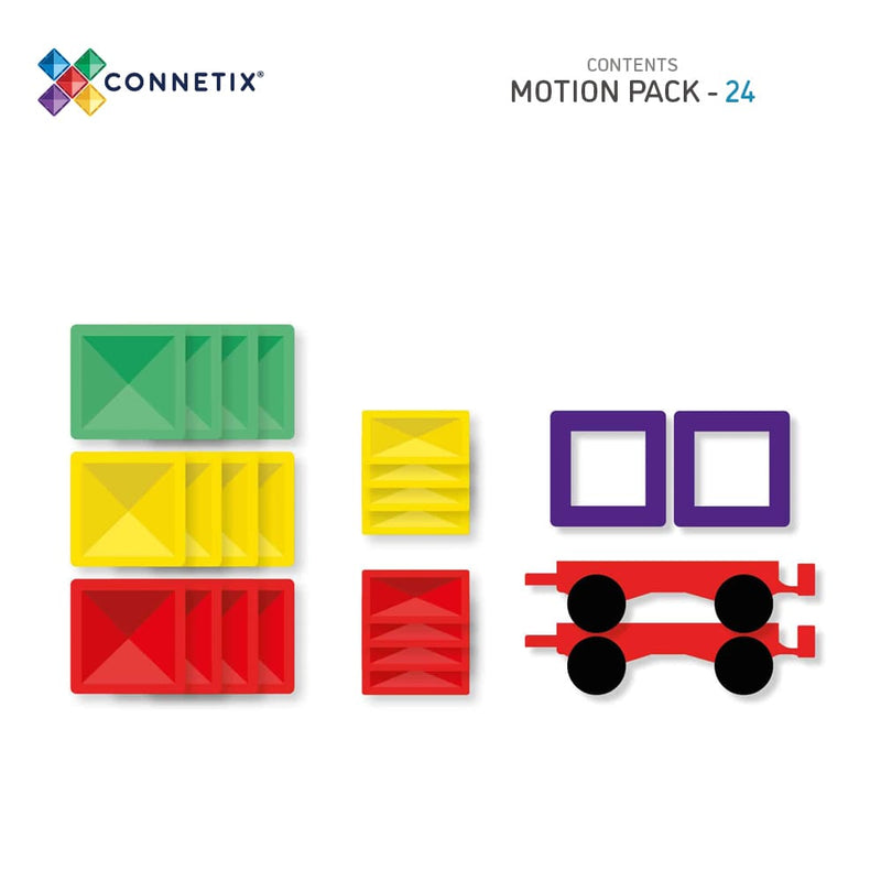 Connetix Magnetic Tiles Rainbow (24 Piece)