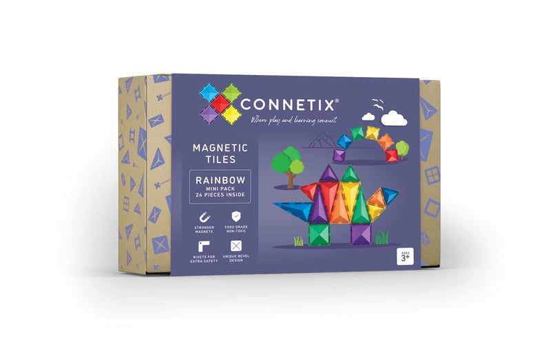 Connetix Magnetic Tiles Rainbow (24 Piece)