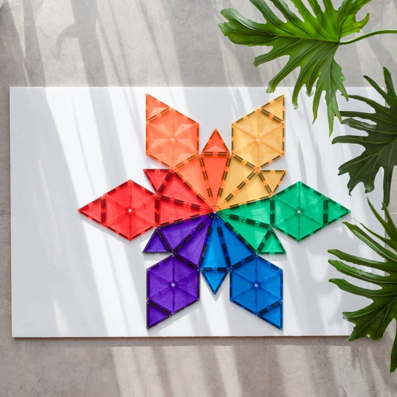 Connetix Magnetic Tiles Rainbow (30 Piece)