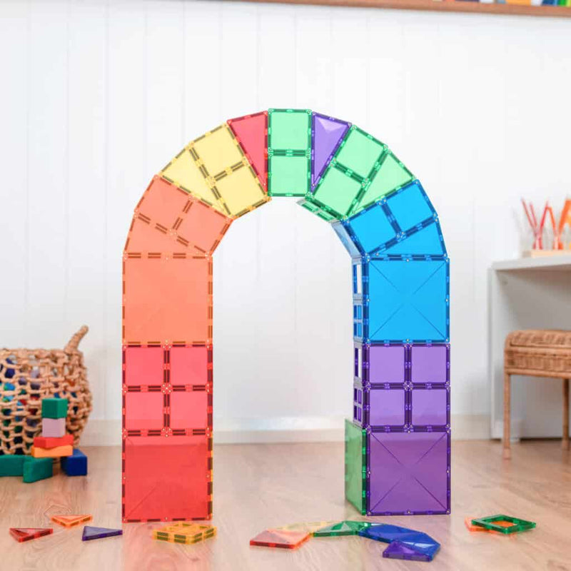 Connetix Magnetic Tiles Rainbow (60 Piece)