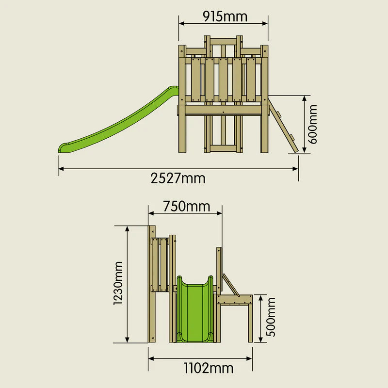 TP Forest Toddler Wooden Climbing Frame & Slide - FSC® certified