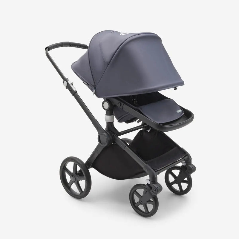 Bugaboo Fox 3 Carrycot And Seat Pushchair - Stormy Blue/Graphite Chassis