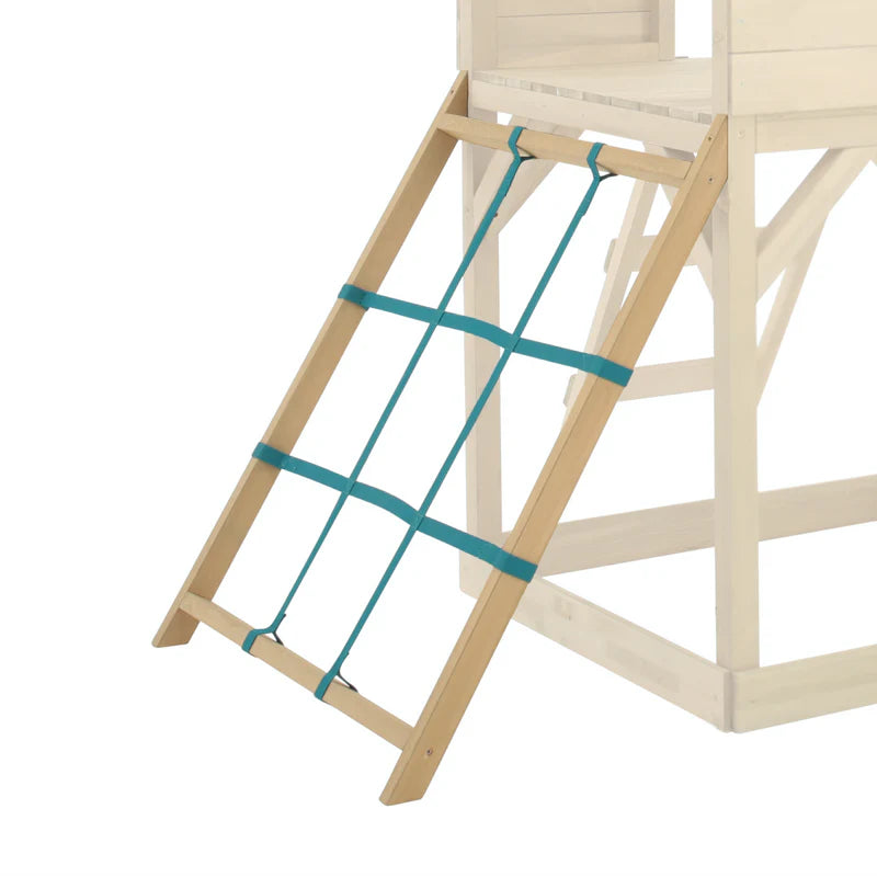 TP Treehouse Wooden Play Tower Cargo Net - FSC® certified