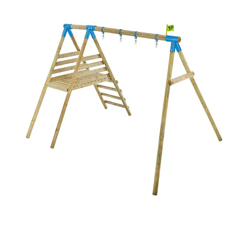 TP Knightswood Double Wooden Swing & Slide Set - FSC® certified