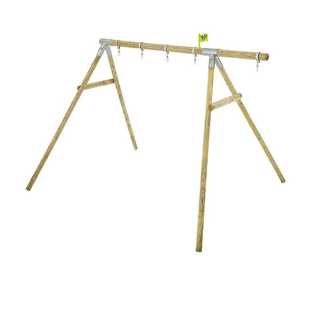 TP Knightswood Double Wooden Swing Frame & Extension - FSC® certified