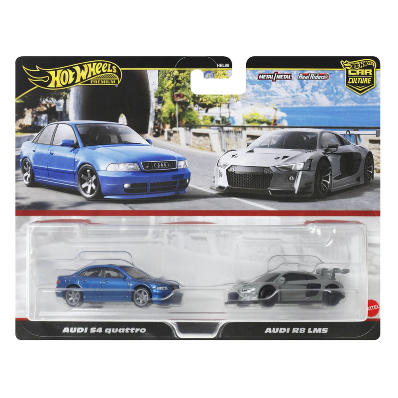 Hot Wheels Premium Car Culture Audi S4 Quattro & Audi R8 LMS