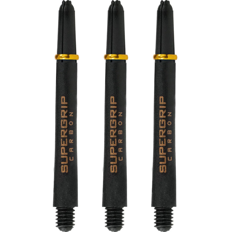 Harrows Supergrip Dart Shafts Medium (Black&Gold)